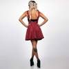 Jawbreaker - Tartan paint plaid Kurzes Gesamtkleid - Rot Product image